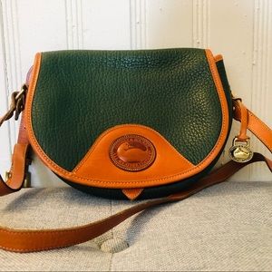 Dooney & Bourke Emerald and Saddle Crossbody Bag